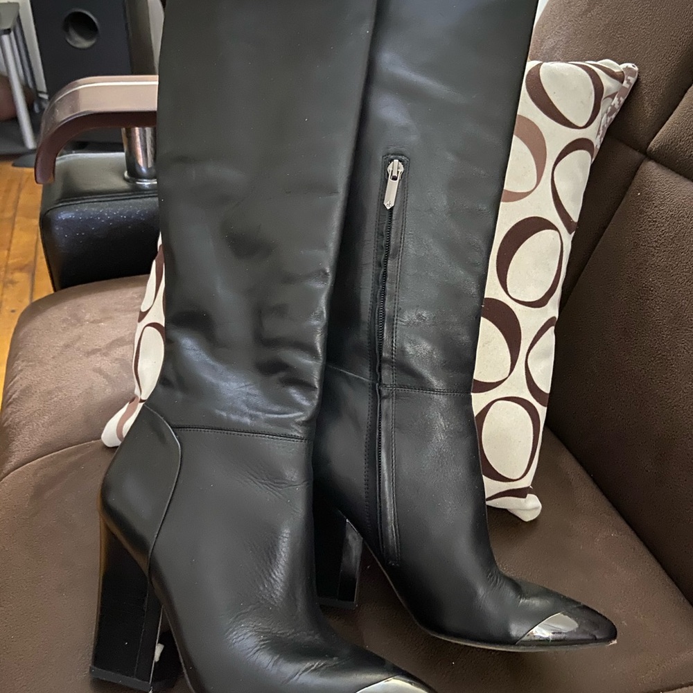 Leather boots